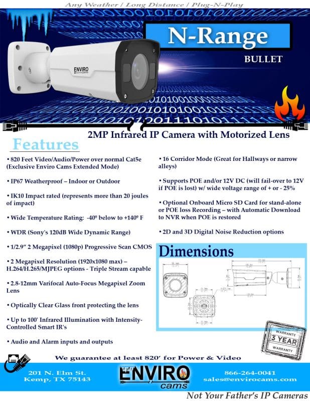 NRange Spec Page | EnviroCams