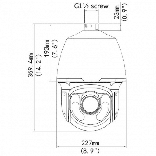 Commander 30 Drawing Dimensions | EnviroCams