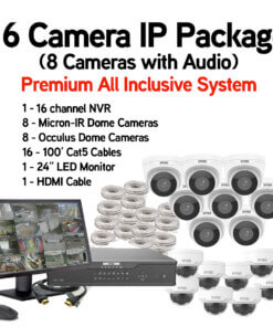 16 Camera IP Package with 8 audio copy