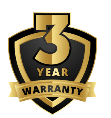 3 Year Warranty