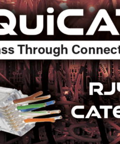 QuiCAT Pass Through RJ45 CAT6 - 50 Count Bag