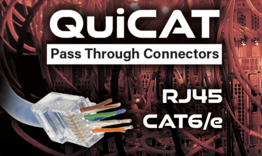 QuiCAT Pass Through RJ45 CAT6 - 50 Count Bag